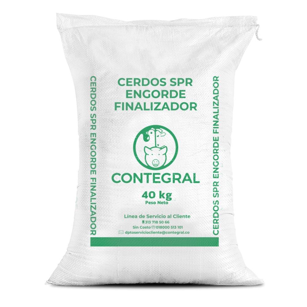 Cerdos SPR Engorde Finalizador Peletizado 40kg | Línea Tecnificada Contegral Ibagué Tolima | Discontegral Ibagué Tolima - Concentrados Contegral - Ringo - Nutriss - Mirringo - Filpo Cerdos SPR Engorde Finalizador Peletizado 40kg | Línea Tecnificada Contegral Ibagué Tolima