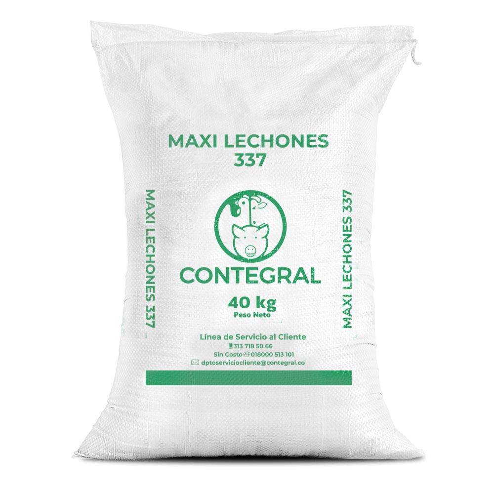 Maxi Lechones 337 40kg Peletizado | Línea Industrial / Especializada para Levante • Contegral Ibagué y Tolima | Discontegral Ibagué Tolima - Concentrados Contegral - Ringo - Nutriss - Mirringo - Filpo Maxi Lechones 337 40kg Peletizado | Línea Industrial / Especializada para Levante • Contegral Ibagué y Tolima