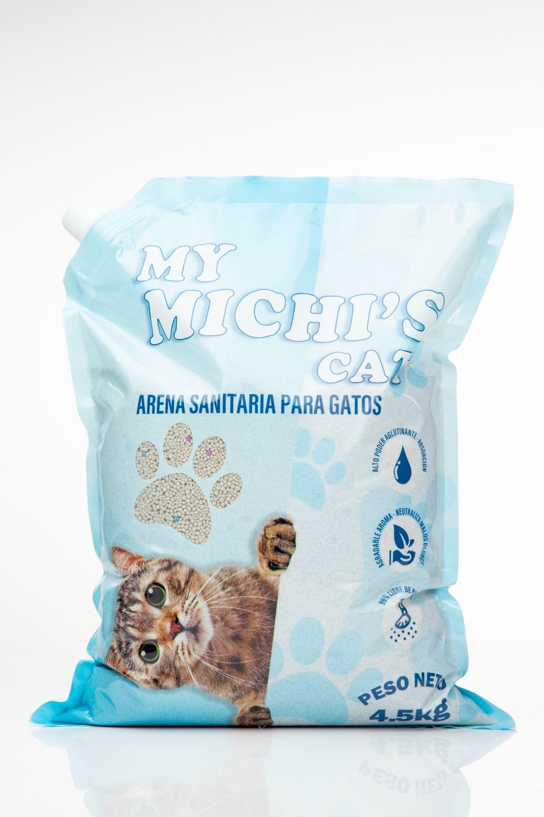My Michi’s Cat Arena Sanitaria para Gatos | Bentonita Natural, Control de Olores y 99% Libre de Polvo | Discontegral Ibagué Tolima - Concentrados Contegral - Ringo - Nutriss - Mirringo - Filpo My Michi’s Cat Arena Sanitaria para Gatos | Bentonita Natural, Control de Olores y 99% Libre de Polvo